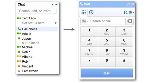 谷歌推出Gmail网络电话服务：美加用户免费打