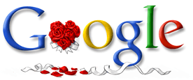 google valentines day logo 2005 