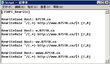 httpd伪静态配置文件