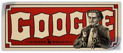 Google涂鸦：魔术大师哈利·胡迪尼诞辰137年