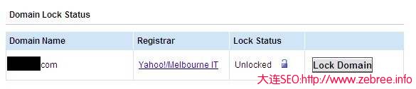 大连SEO-YaHoo域名转出-域名解锁成功