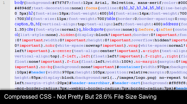 Compressed CSS