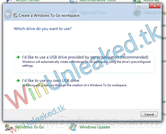 Windows 8 Beta 可直接在U盘中运行截图曝光