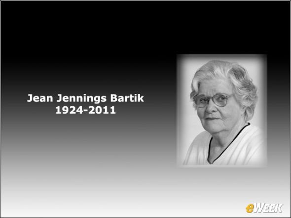 全球最早的计算机程序员之一珍·詹宁斯·巴迪克(Jean Jennings Bartik)