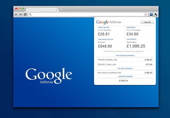 谷歌推专供Chrome用户查询AdSense的插件 