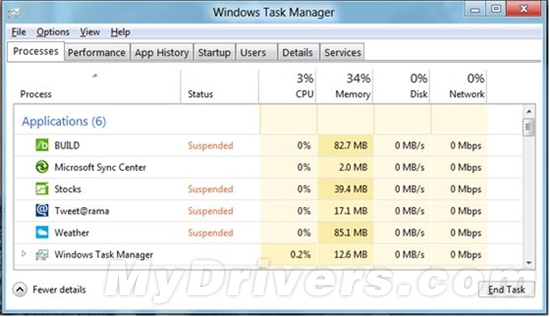 Windows 8 小秘密：挂起 Metro 应用