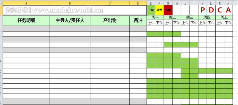 MIW官网-工作计划甘特图