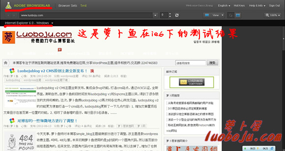 Adobe Browserlab测试