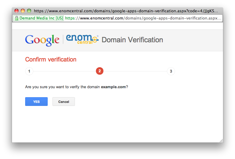 谷歌域名认证 