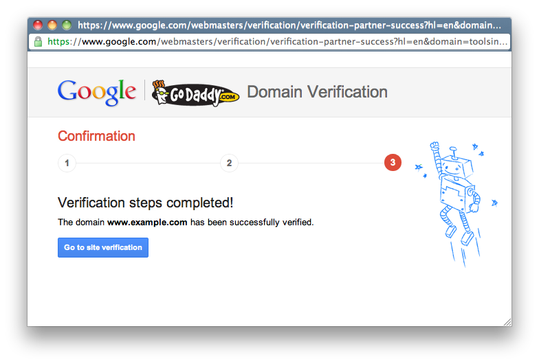 谷歌域名认证 